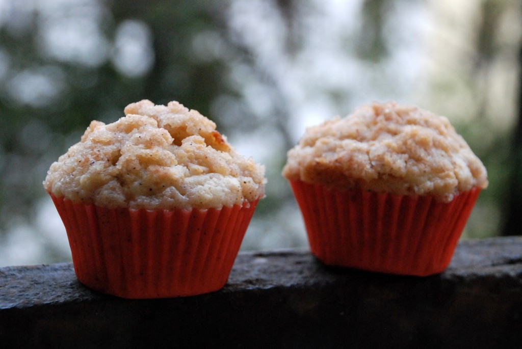 Jablečné muffiny se skořicovou drobenkou