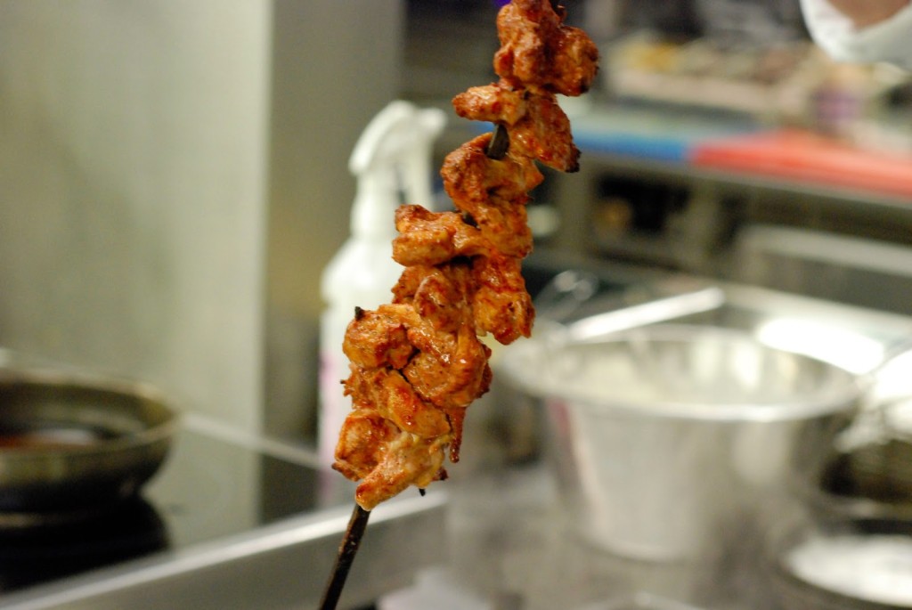 Chicken tikka masala na špízu