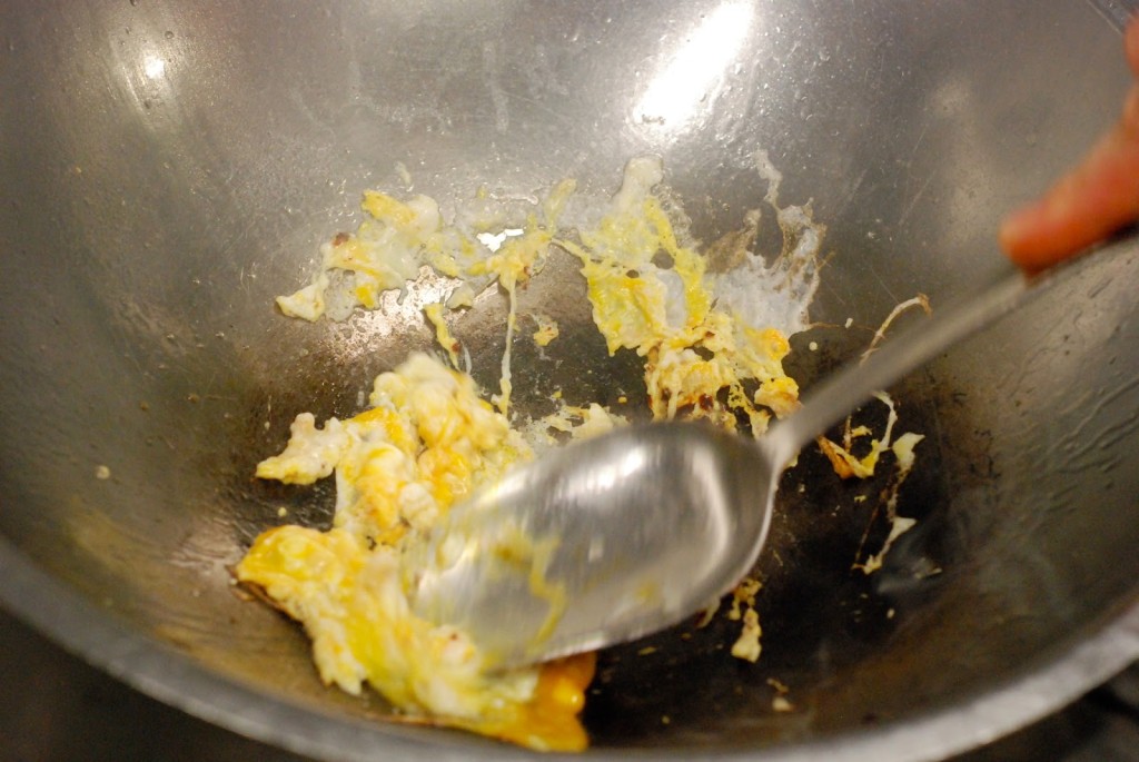 Pad thai (v procesu)