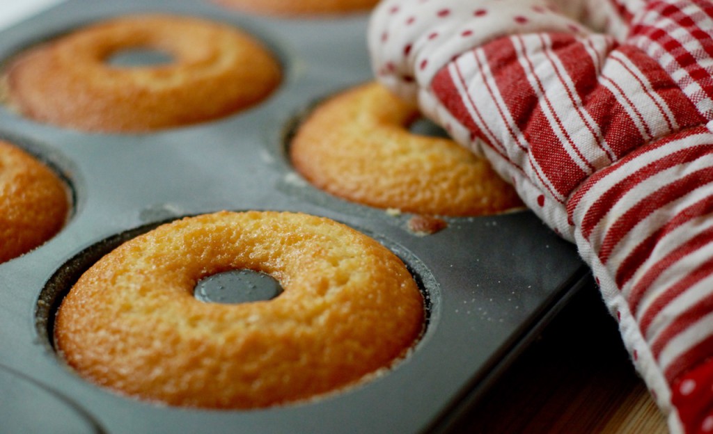 vanilkové donuts s čokoládou