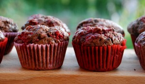 Malinové muffiny