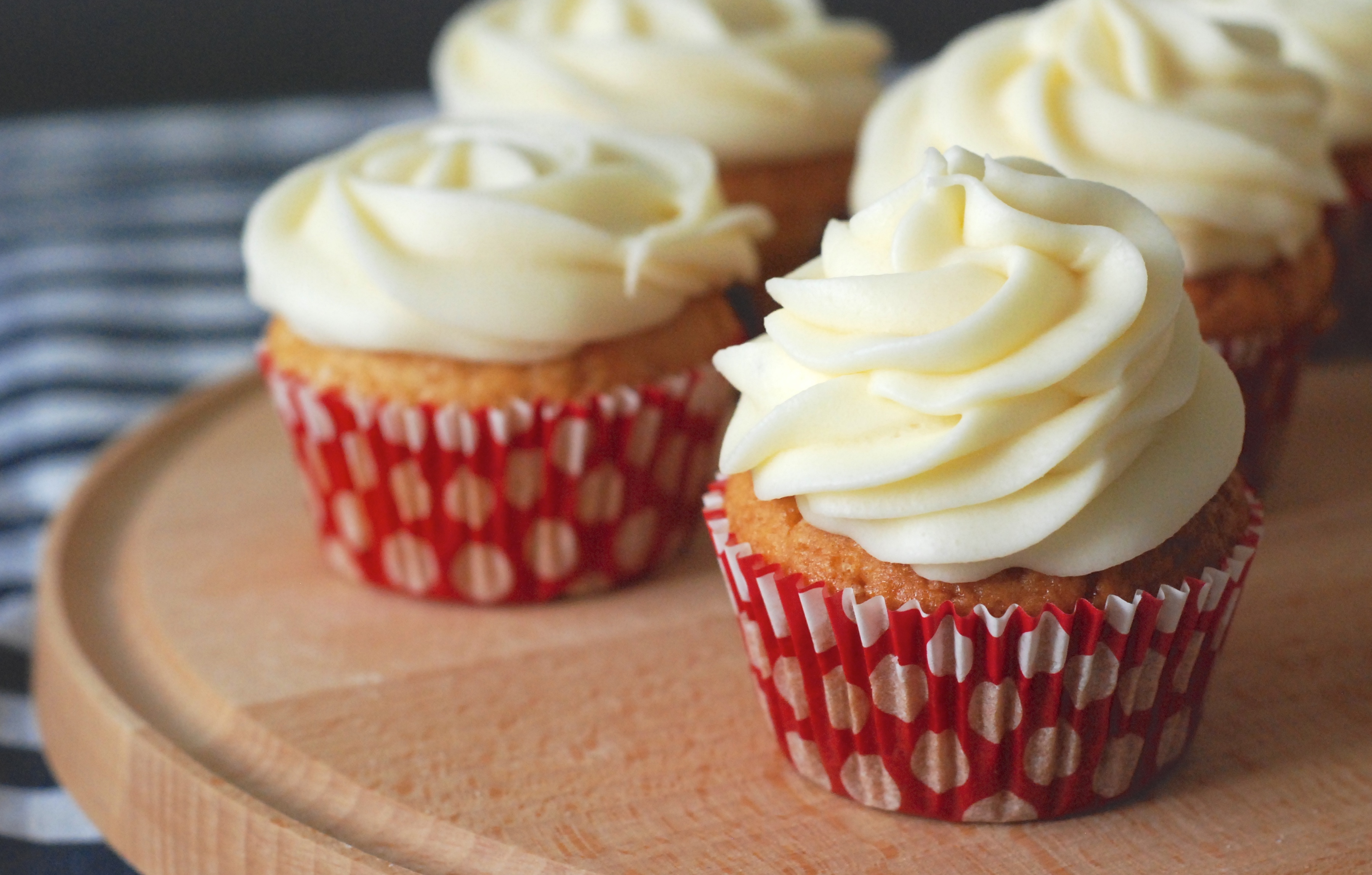 Jordbær Cupcakes